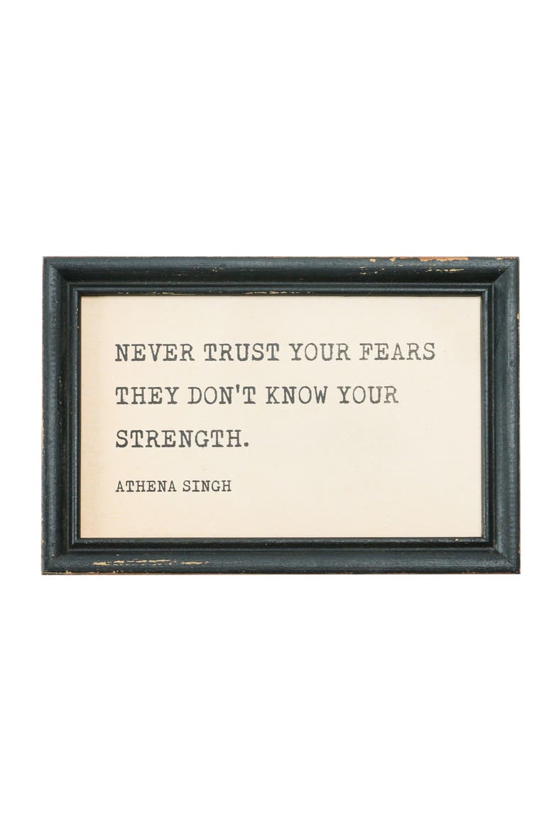 Table Frames with Inspirational Quotes, Alternate, color, Cream