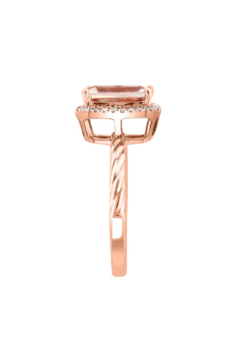 EFFY 14K Gold Diamond & Morganite Ring, Alternate, color, 
