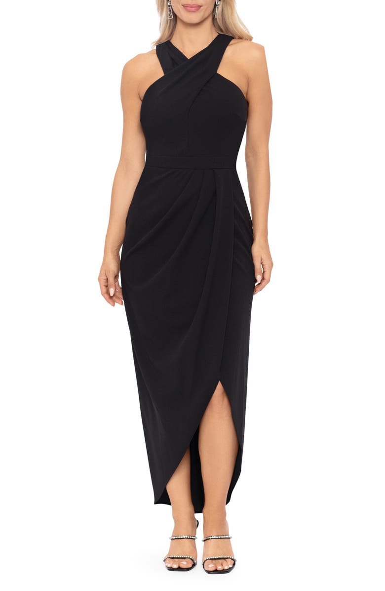 Xscape Evenings Halter Neck Midi Dress, Alternate, color,