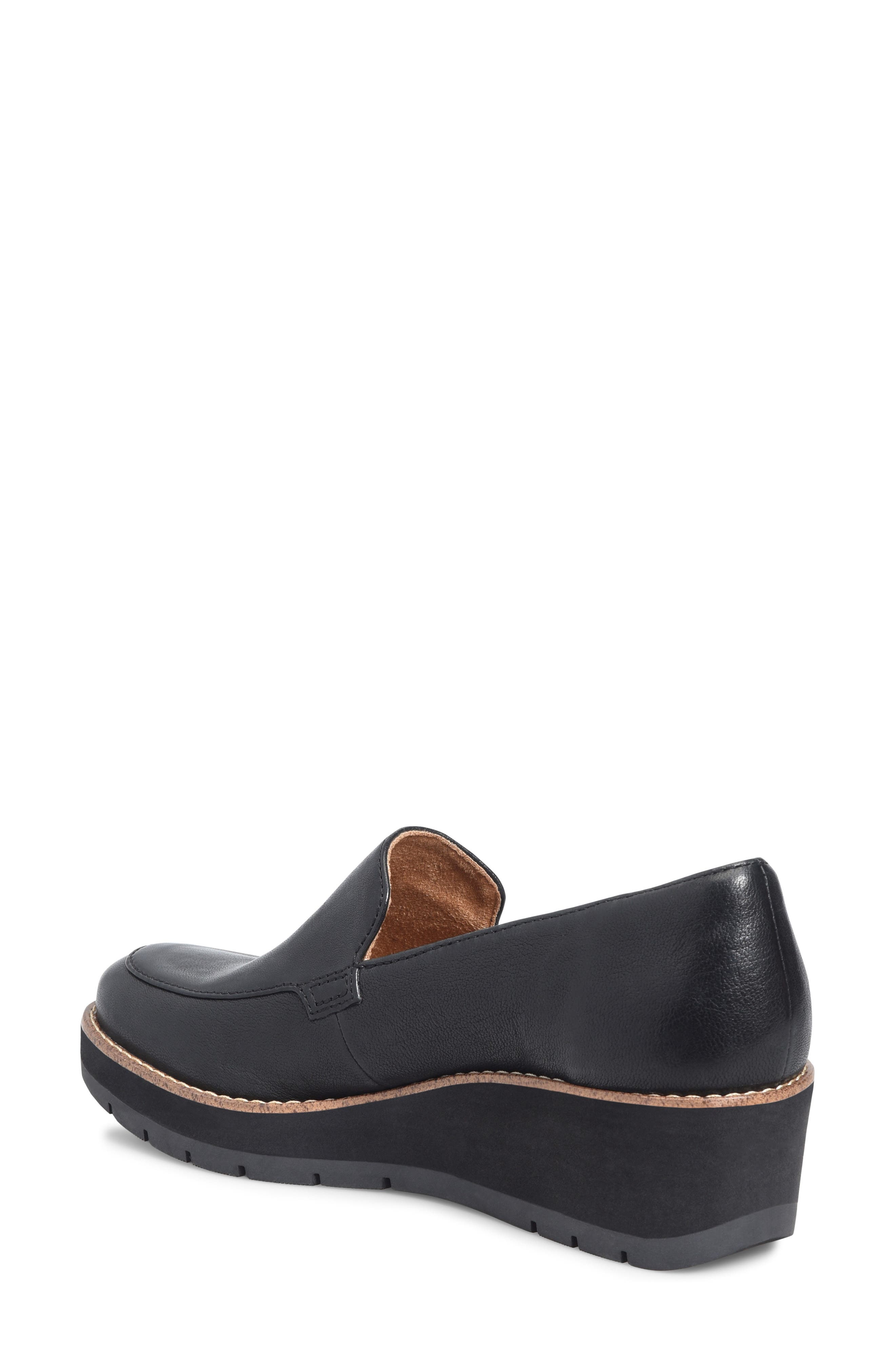 Comfortiva Farland Wedge Loafer, Alternate, color, Black