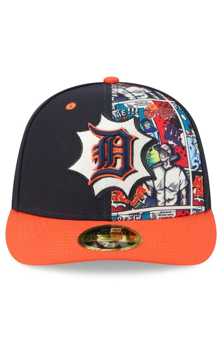 New Era Men's New Era Navy/Orange Detroit Tigers 2025 MLB Diamond Hero Edition Low Profile 59FIFTY Fitted Hat, Alternate, color, 