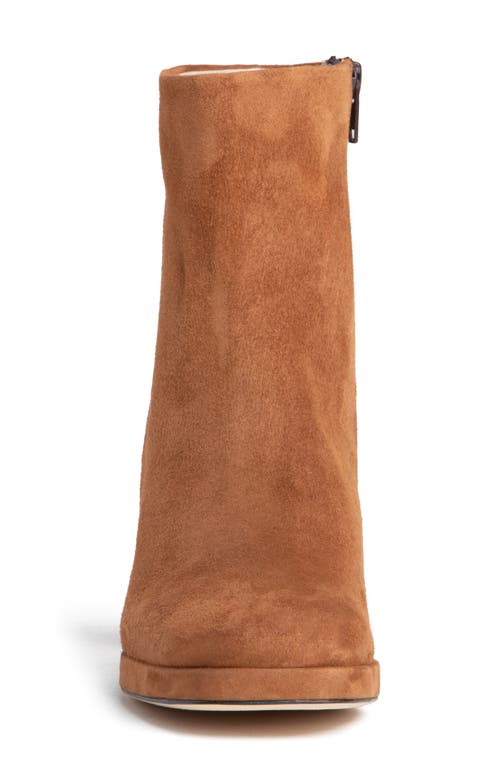 Beautiisoles Scottie Platform Bootie In Cognac