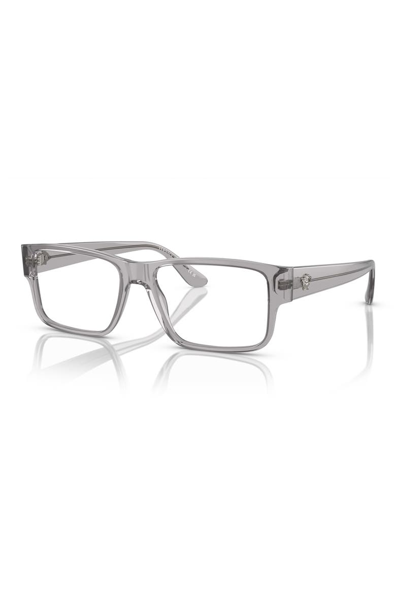 55mm Rectangle Optical Glasses, Alternate, color, GREY