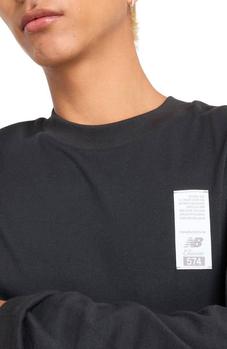 New Balance Athletics 574 Sketch Crewneck Sweatshirt, Alternate, color,