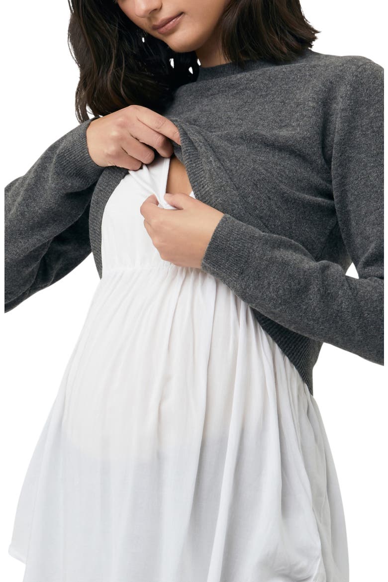Sandy Detachable Knit, Alternate, color, CHARCOAL