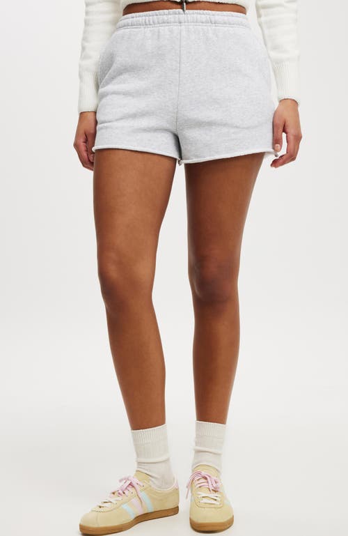 Cotton On Classic Fleece Mini Short In Soft Grey Marle
