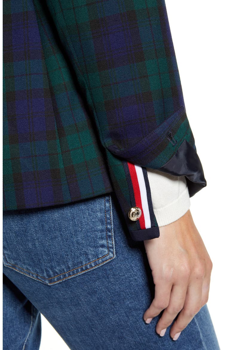 Black Watch Tartan Blazer, Alternate, color, BLADE BLACKWATCH- NAVY/ GREEN