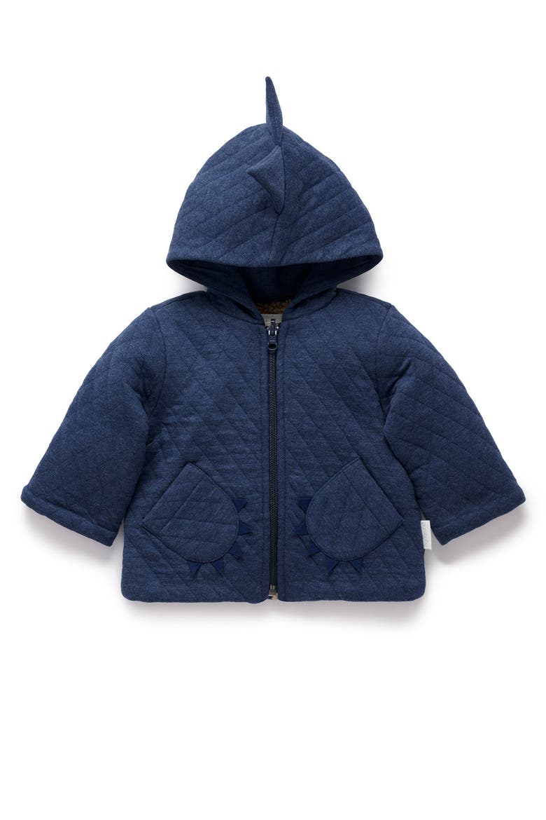 Quilted Dragon Jacket, Main, color, Midnight Melange