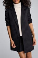 Kenneth Cole Pinstripe Open Front Jacket