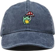 Dalix Mushroom Frog Embroidered Hat