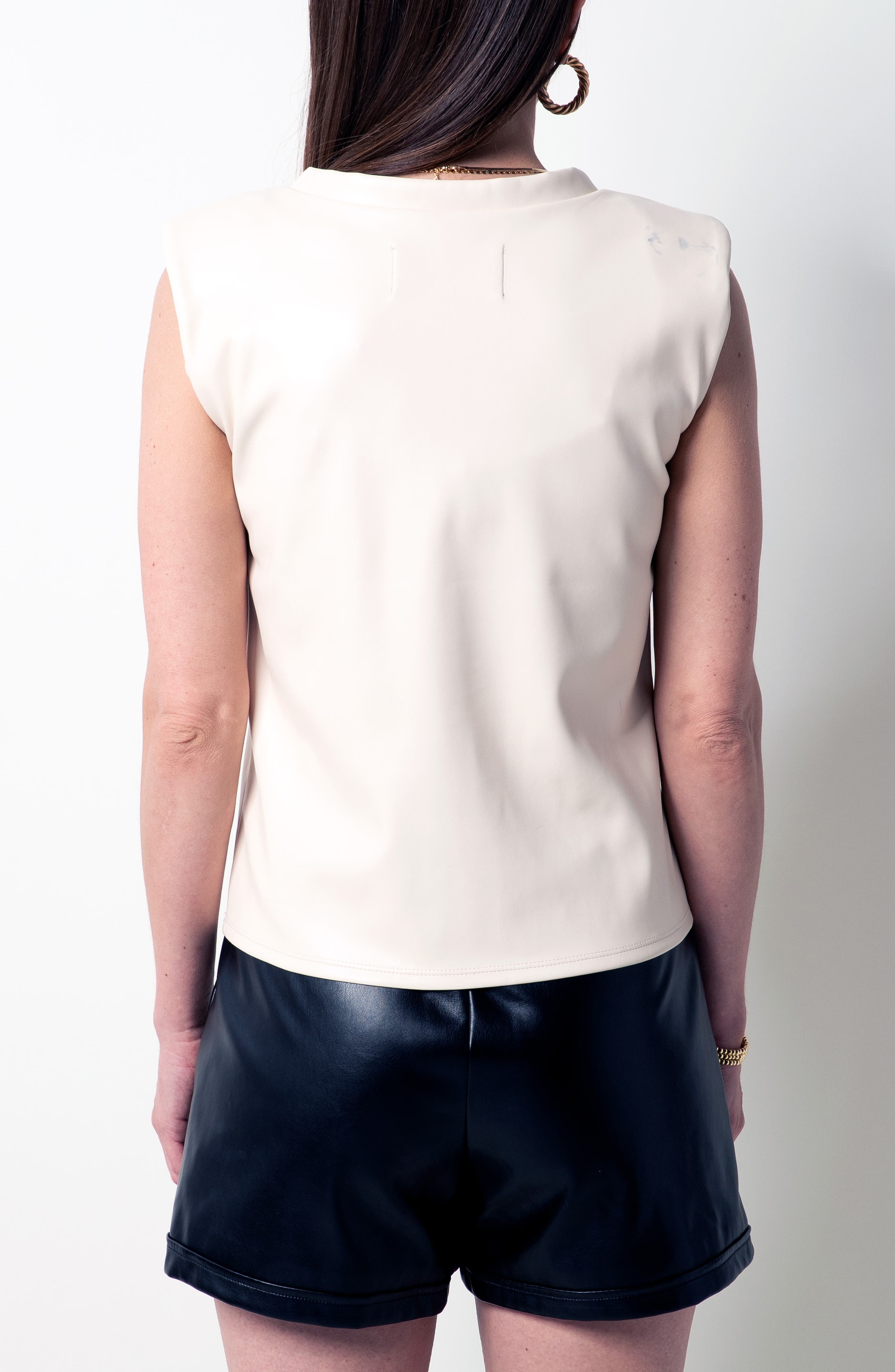 Veda Faux Leather Shell - image 2
