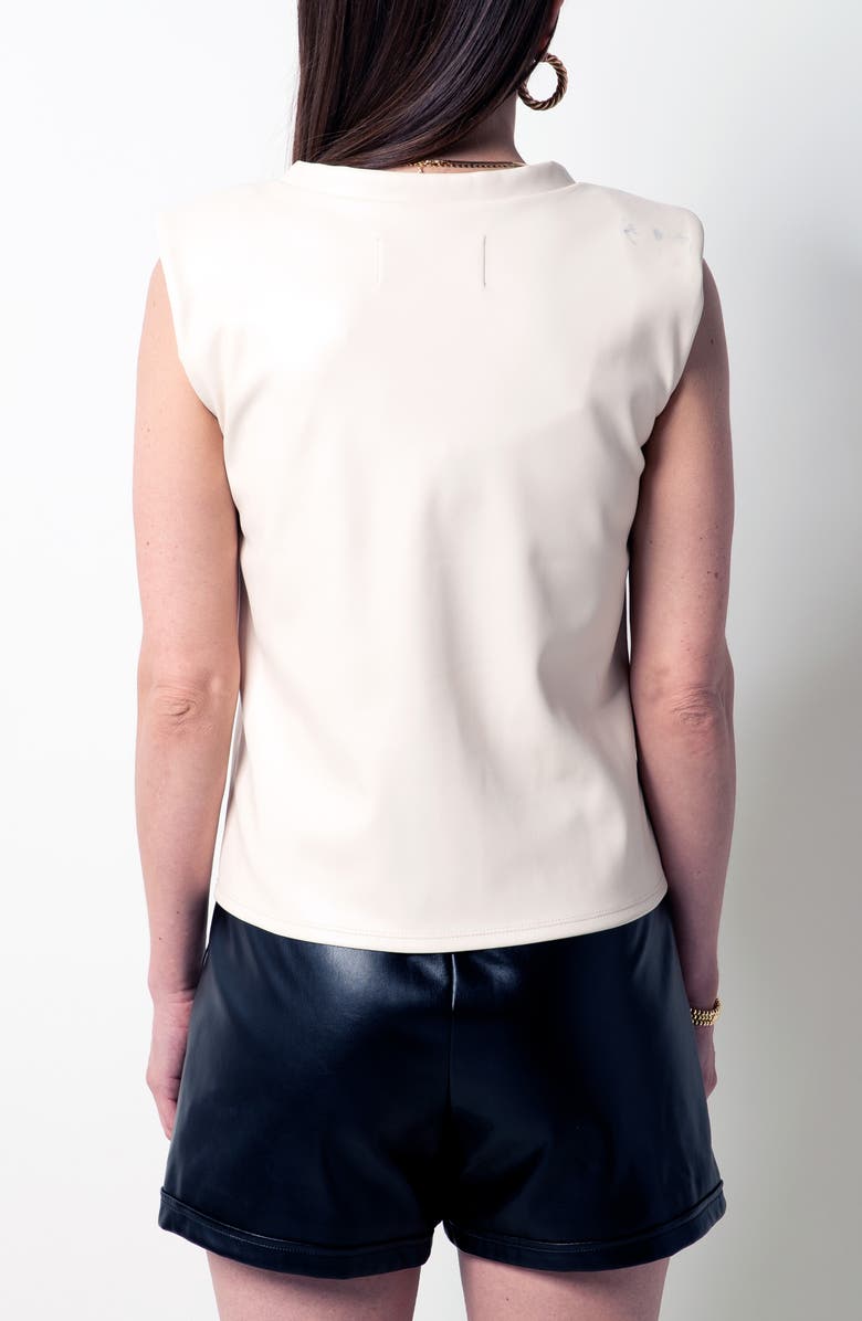 Tart Veda Faux Leather Shell, Alternate, color, Pearled Ivory