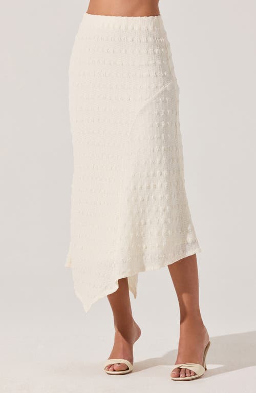 Astr The Label Smock Asymmetric Skirt In White
