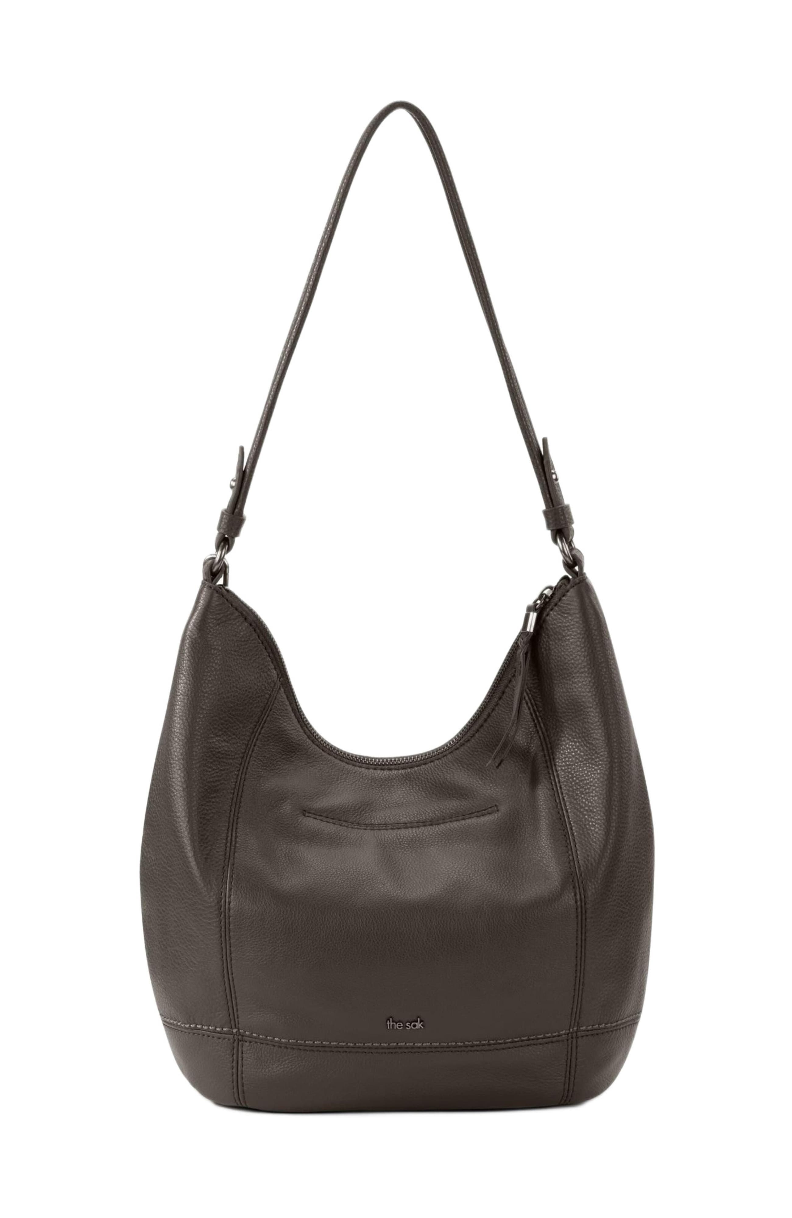 The Sak Sequoia Hobo Leather Bag, Alternate, color, Slate