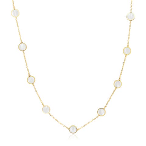 Mother of Pearl Bubble Chain Necklace
