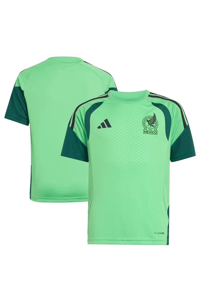 Youth adidas Green Mexico National Team FIFA x World Cup 2026 Tiro Training Jersey, Main, color, Green