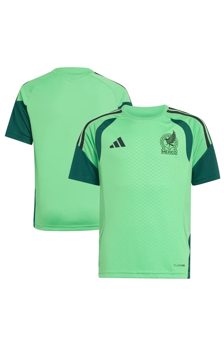 adidas Youth adidas Green Mexico National Team FIFA x World Cup 2026 Tiro Training Jersey, Main, color, Green