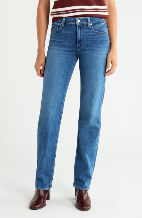 Mason Mid Rise Ankle Straight Leg Jeans