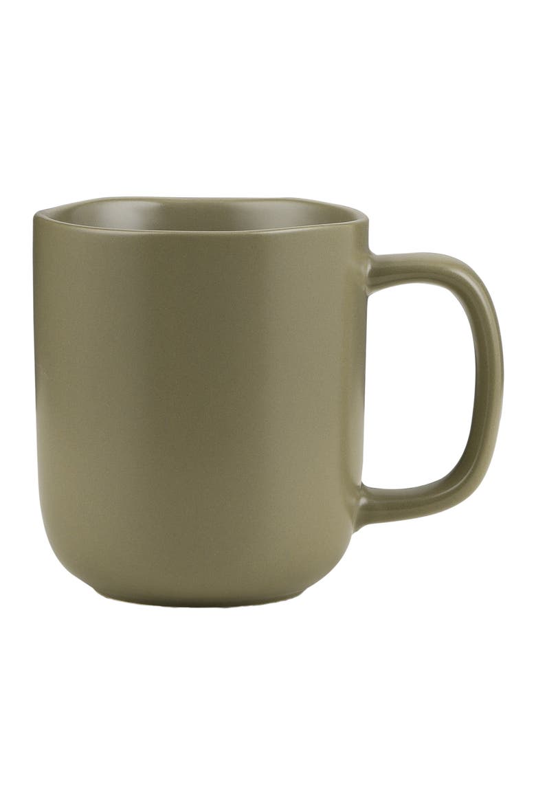 Tom Stoneware 4-Piece Mug Set, Main, color, Olive