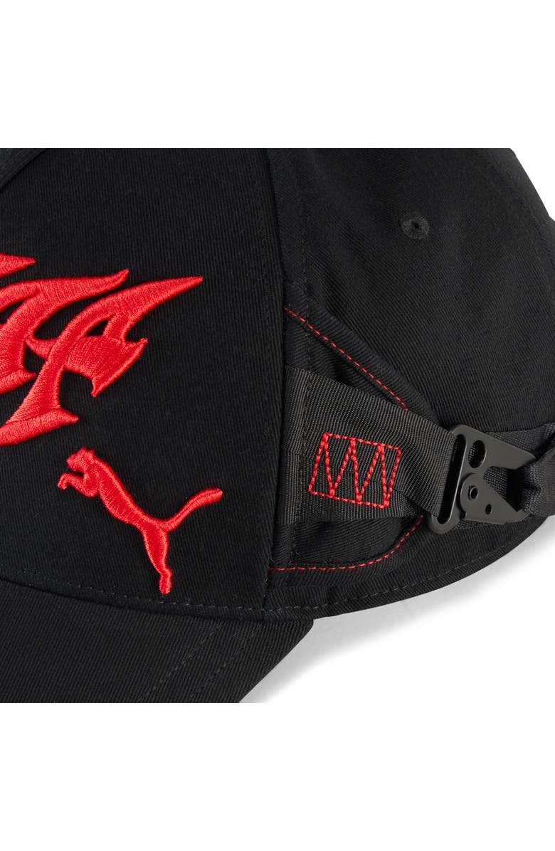 PUMA x A$AP Rocky Seatbelt Baseball Cap, Alternate, color, Puma Black/ Fierce Red