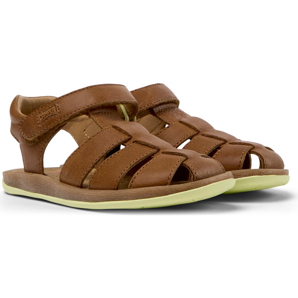 Camper Kids' Bicho Fisherman Sandal In Medium Brown