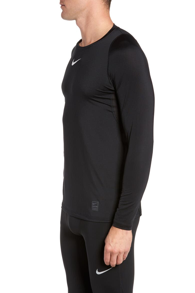 Pro Fitted Performance T-Shirt, Alternate, color, BLACK/ WHITE/ WHITE