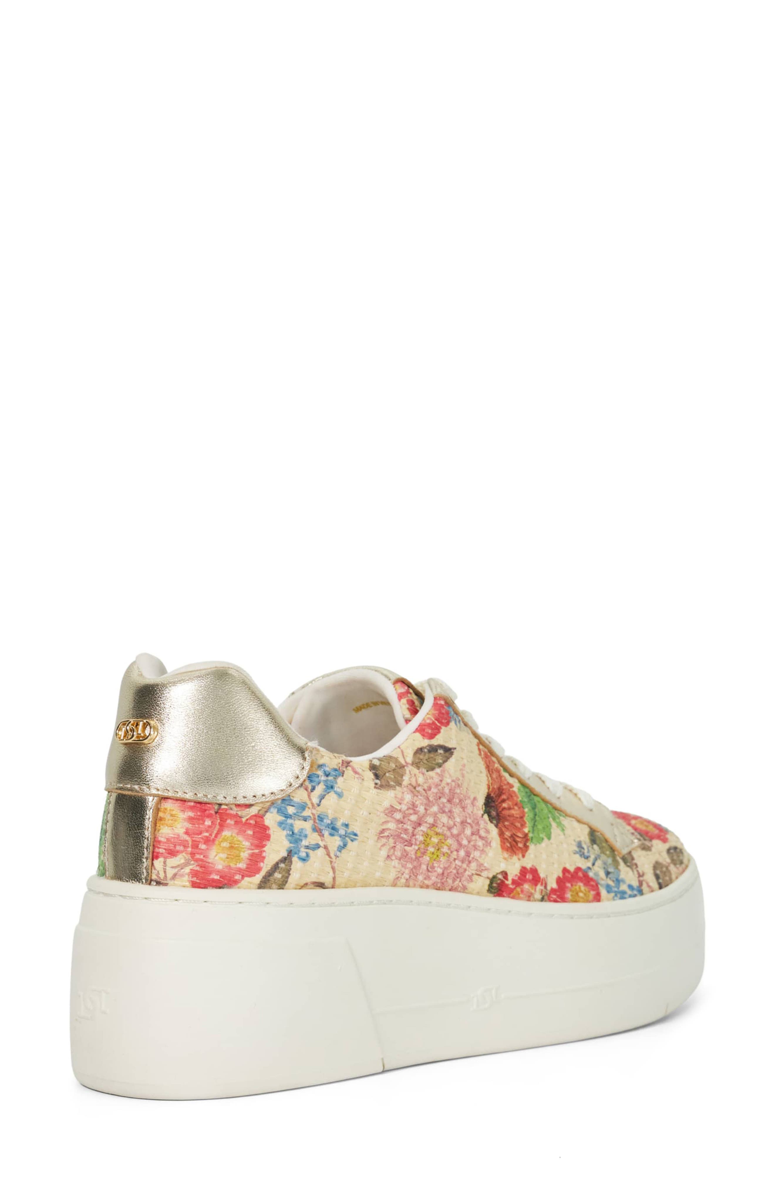 Dune London Episode 2 Platform Sneaker, Alternate, color, Raffia