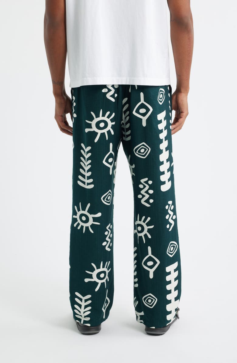 RIZORT Mason Abstract Print Drawstring Pants, Alternate, color, Green