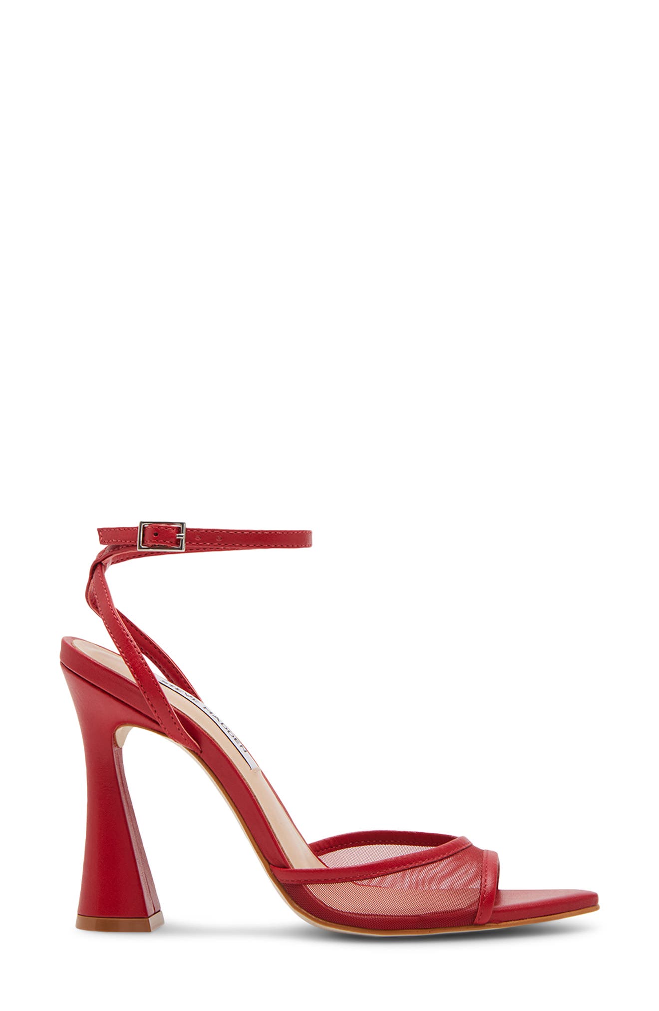 Beki Ankle Strap Pointed Toe Sandal, Alternate, color, RED