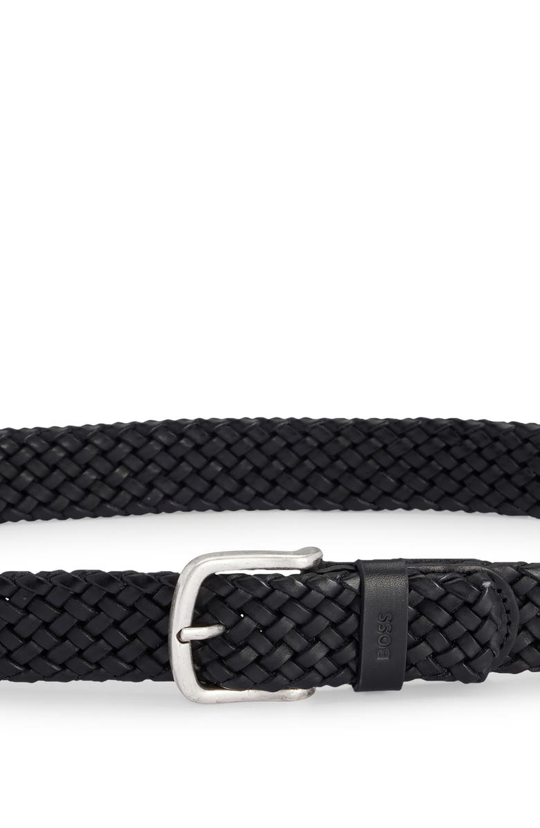 BOSS Sash Woven Leather Belt, Alternate, color,