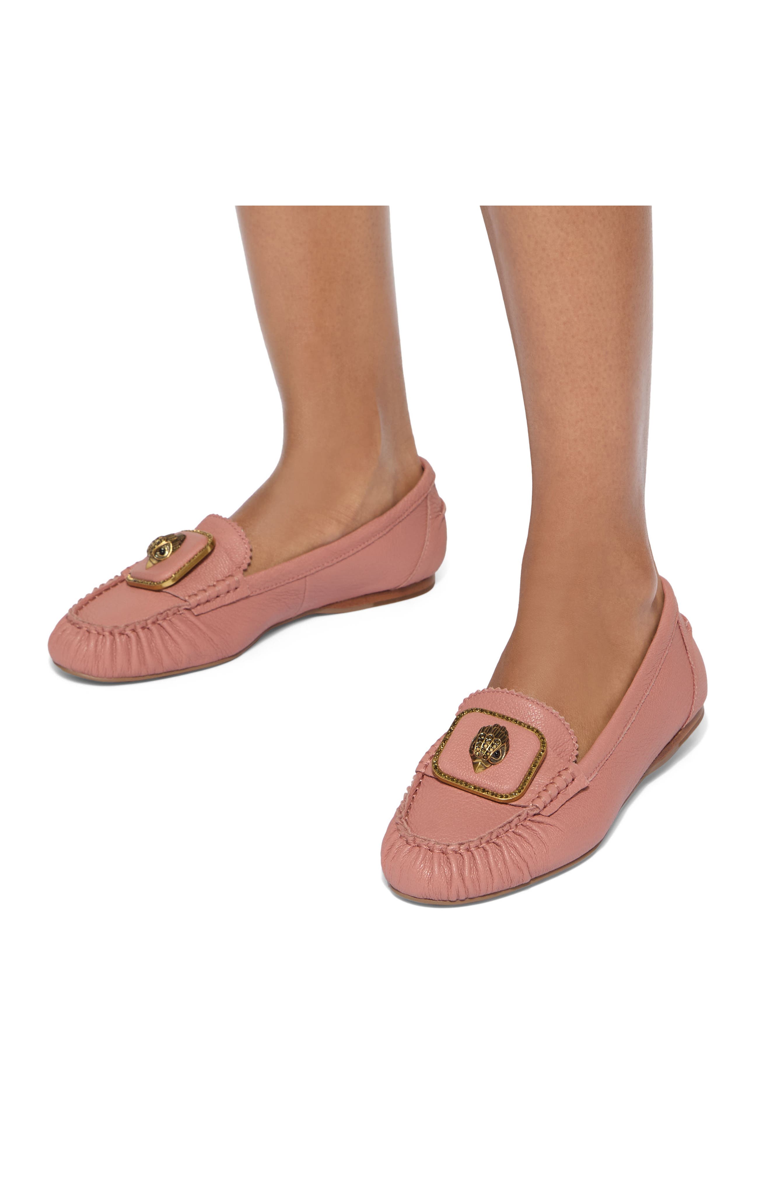 Kurt Geiger London Pimlico Leather Moccasin, Alternate, color, Light/ Pastel Pink