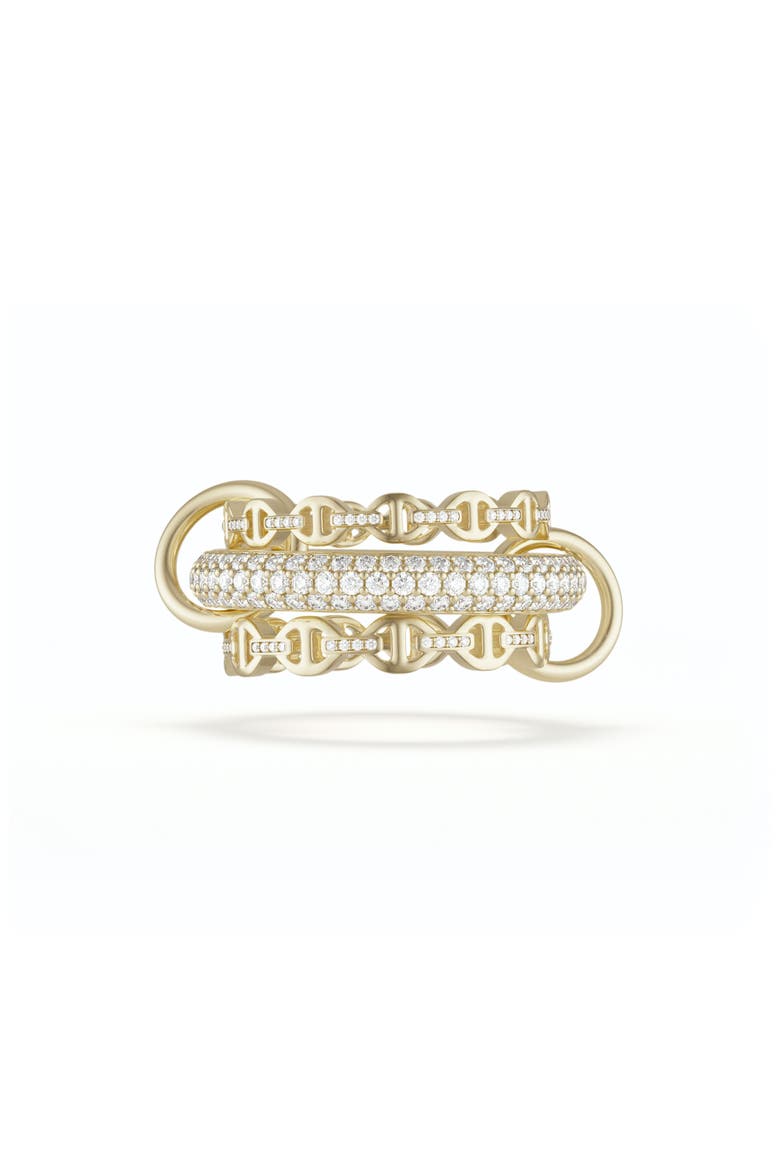 Hoorsenbuhs x SK Microdame Pavé Linked Rings, Main, color, YELLOW GOLD