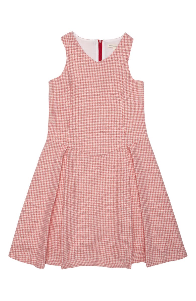 The Sunday Collective Kids' Houndstooth Sleeveless Organic Cotton Dress, Main, color, 