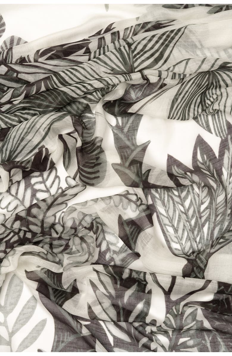 Elizabetta Palma - Modal Cotton Silk Scarf/Shawl, Alternate, color, Black