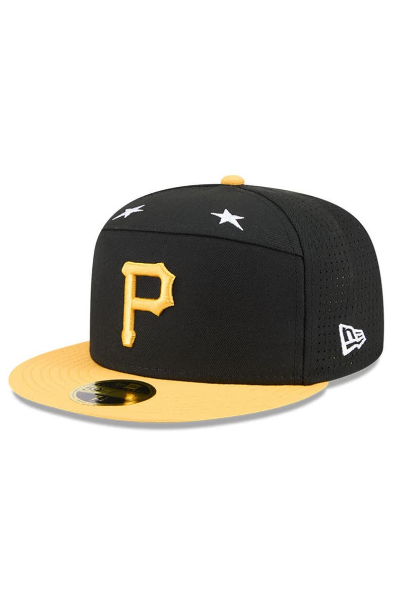 New Era Men's New Era Black/Gold  Pittsburgh Pirates 2025 MLB All-Star Game Side Patch 59FIFTY Fitted Hat, Alternate, color, 