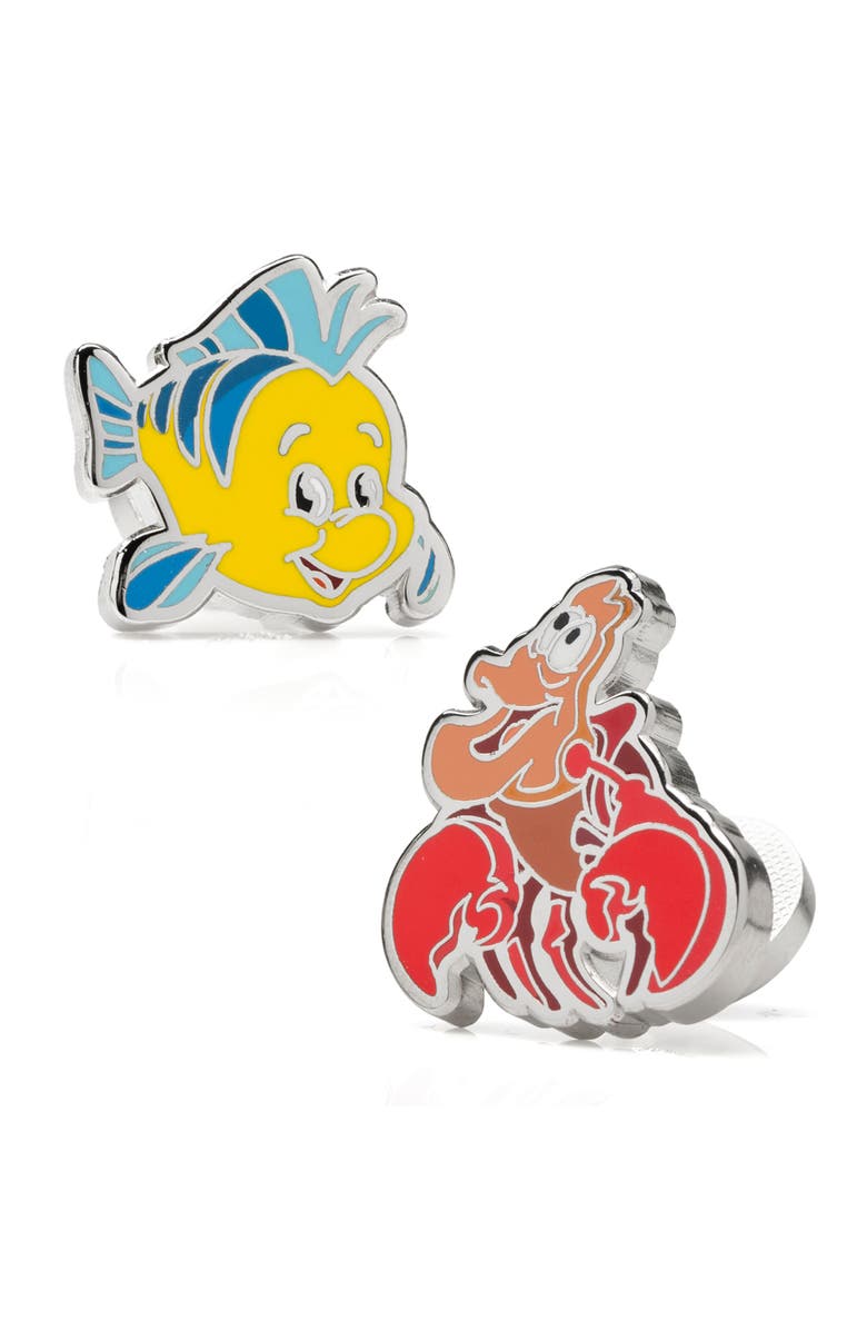 Cufflinks, Inc. Flounder & Sebastian Cuff Links, Main, color, Yellow