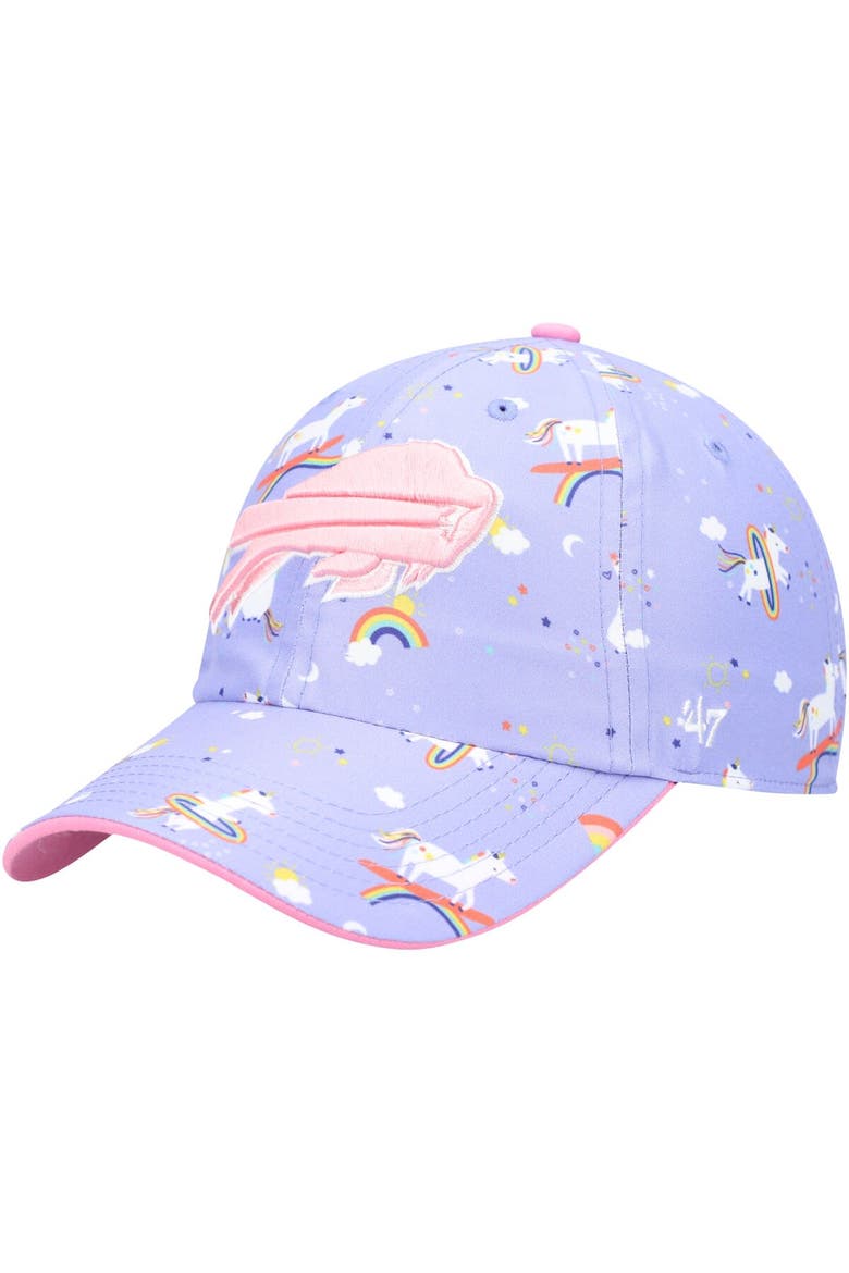 Girls Preschool '47 Purple Buffalo Bills Unicorn Clean Up Adjustable Hat, Main, color, Purple