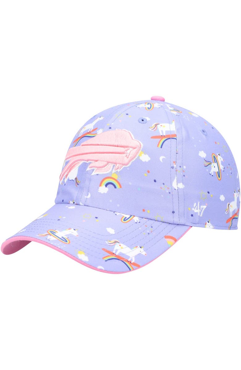 '47 Girls Preschool '47 Purple Buffalo Bills Unicorn Clean Up Adjustable Hat, Main, color, Purple