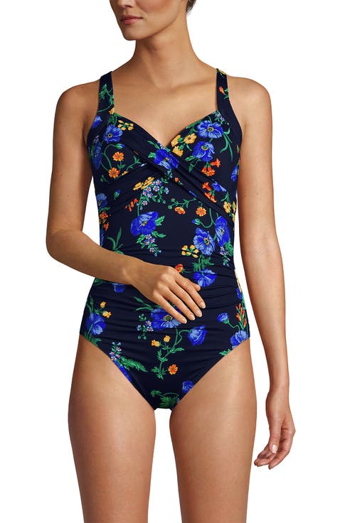 Sweetheart Underwire Wrap One Piece Swimsuit