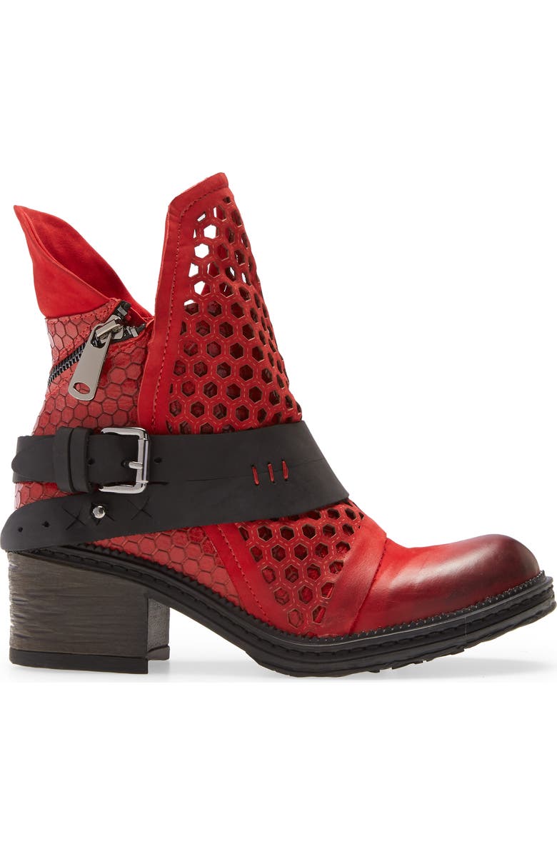 Sheridan Mia Sasha Bootie, Alternate, color, Red Leather