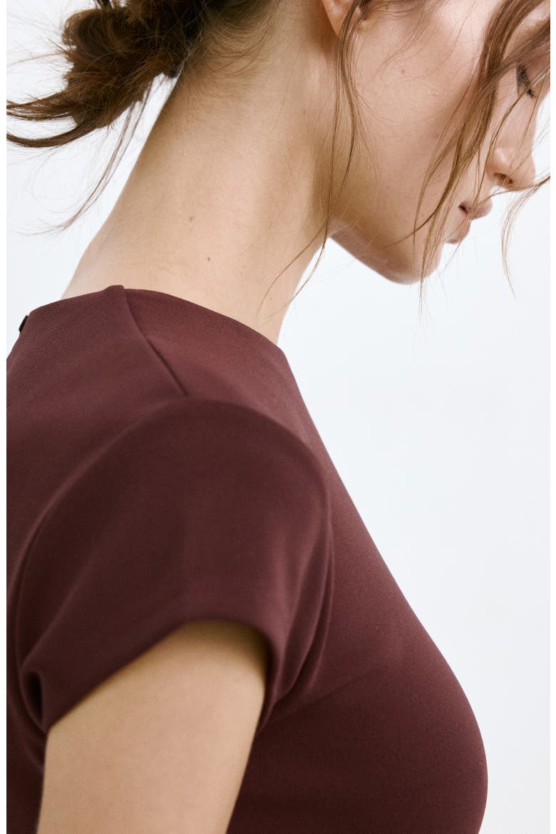Asymmetric Midi Dress, Alternate, color, BURGUNDY