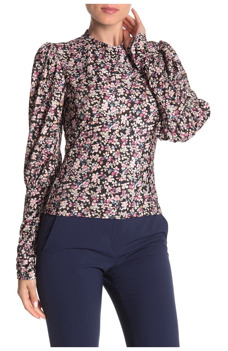 CODEXMODE Velvet Mock Neck Top, Main, color, 