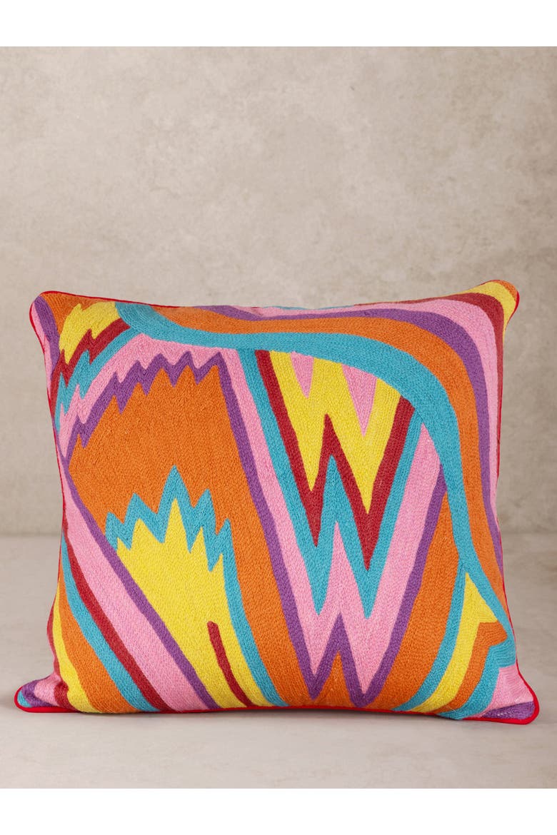 Ramona Throw Pillow Cover, Main, color, Multicolored