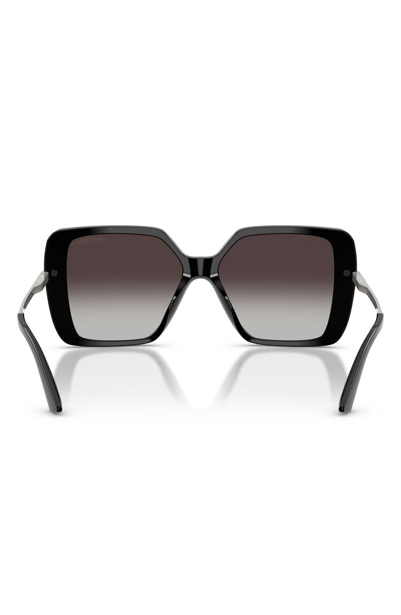 Jimmy Choo Pati 55mm Square Sunglasses, Alternate, color, Black / Gradient Gray