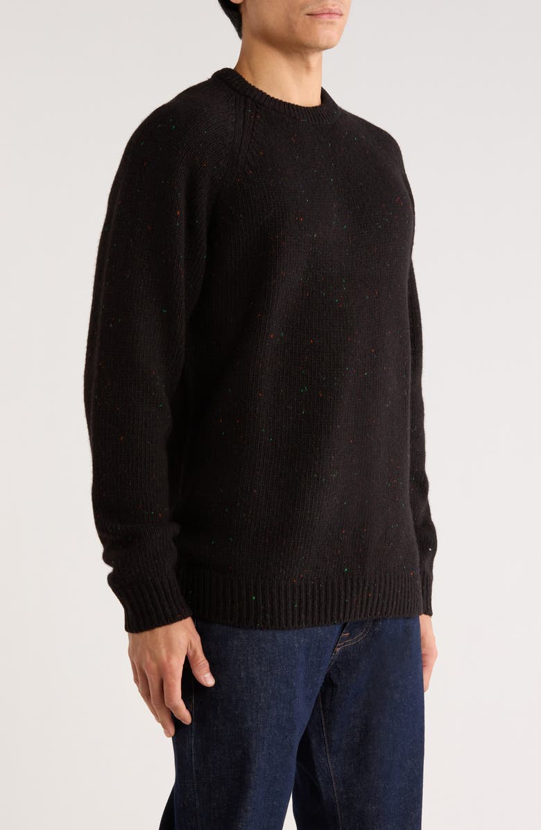 Carhartt Work In Progress Anglistic Sweater, Alternate, color, Speckled Black