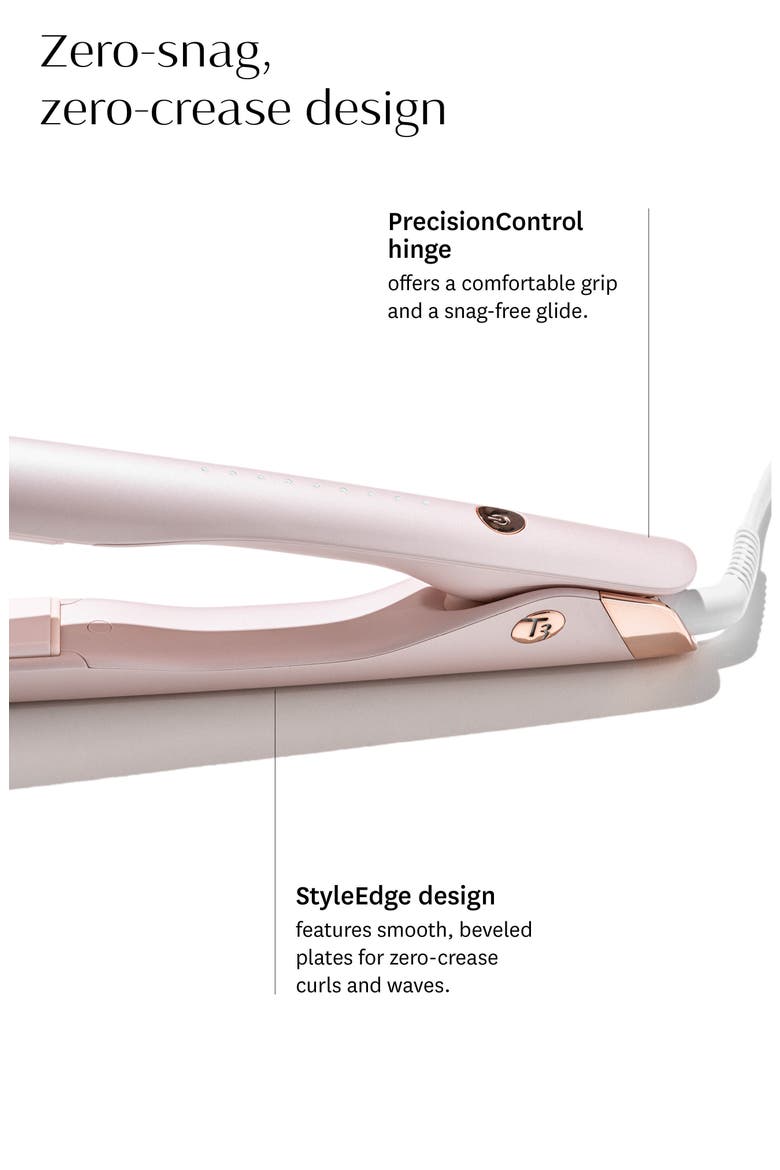 SinglePass Smooth X 1" Flat Iron with Extra-Long Ceramic Plates, Alternate, color, SATIN BLUSH