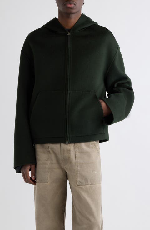 Doveria Wool & Cashmere Zip Hoodie