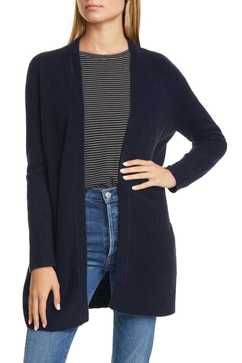 Cashmere Blend Cardigan, Main, color, NAVY NIGHT