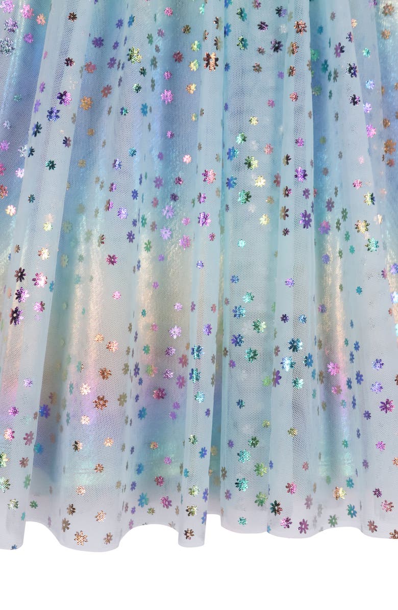 Zunie Kids' Float Foil Dress, Alternate, color, Aqua