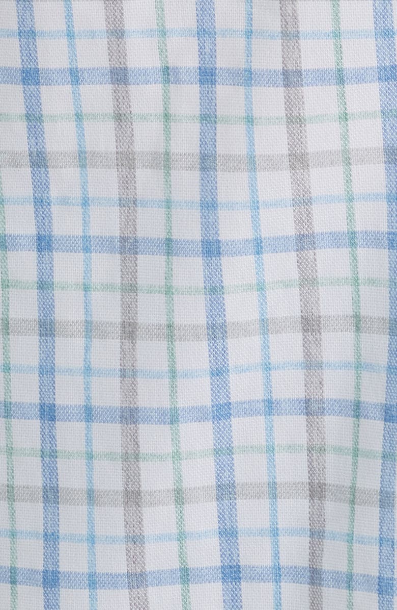 johnnie-O Maarten Plaid Performance Button-Up Shirt, Alternate, color, Navy